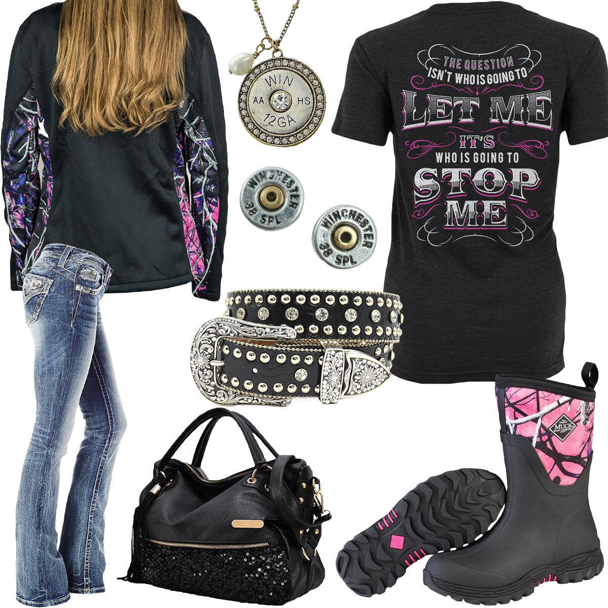 Going To Stop Me Muddy Girl Muck Boots Outfit â Clover + Cotton Co