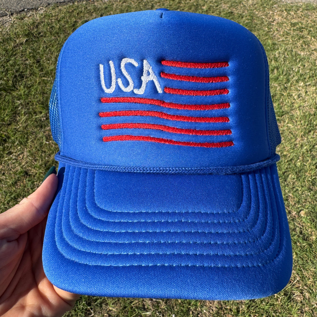 Wavy USA Foam Trucker Hat