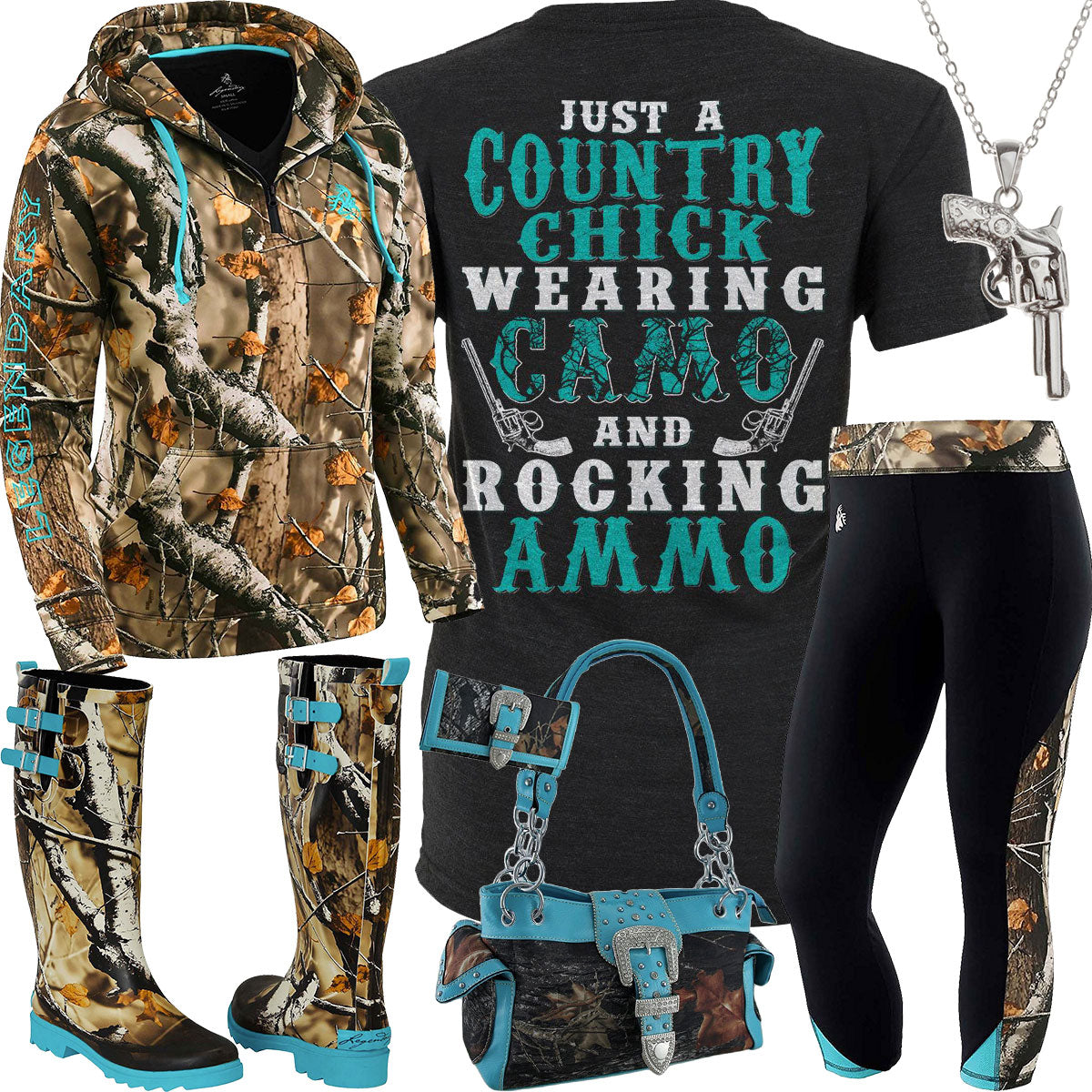 Camo & Ammo Rain Boots Outfit – Clover + Cotton Co
