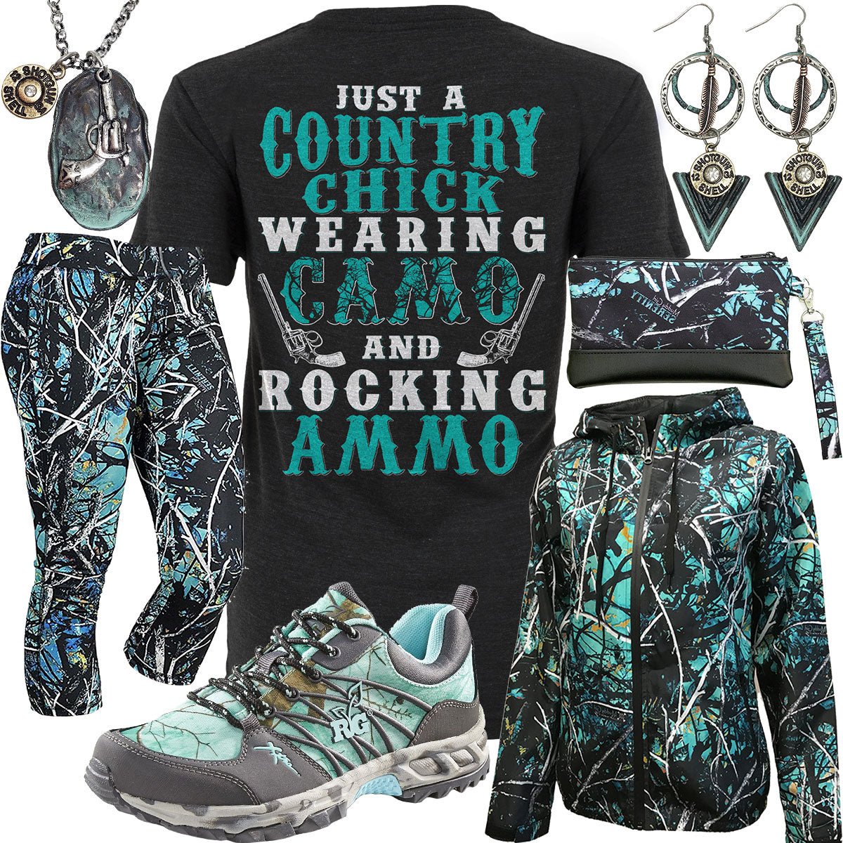 Camo & Ammo Serenity Camo Leggings Outfit – Clover + Cotton Co