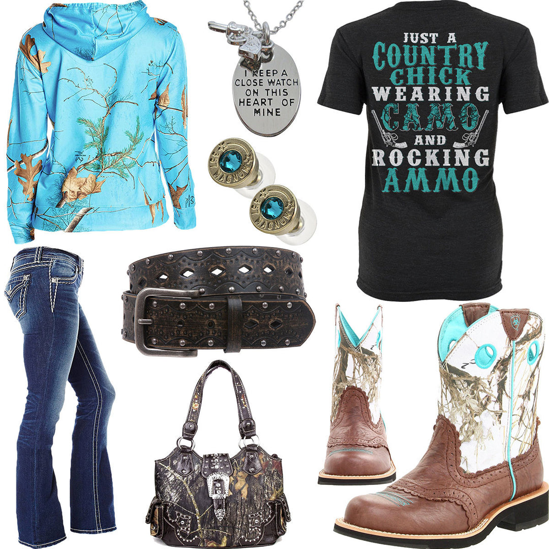 Camo And Ammo Realtree Hoodie Outfit