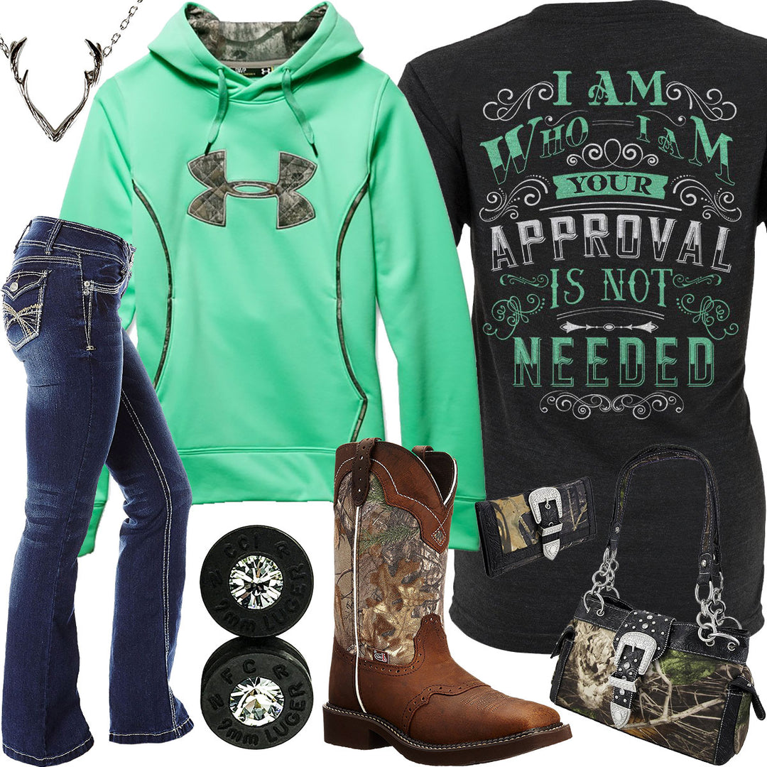 I Am Who I Am Under Armour Hoodie Outfit