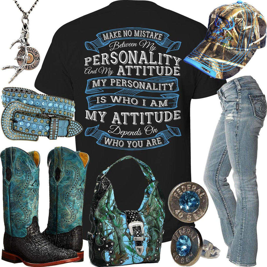 Personality & Attitude Ferrini Boots Outfit
