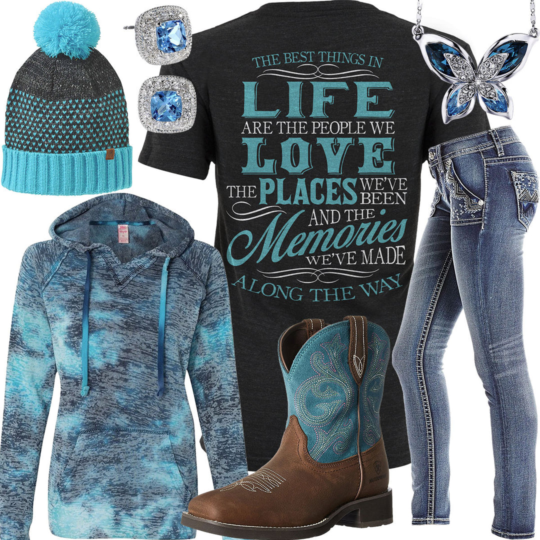 Best Things In Life Burnout Hoodie Outfit