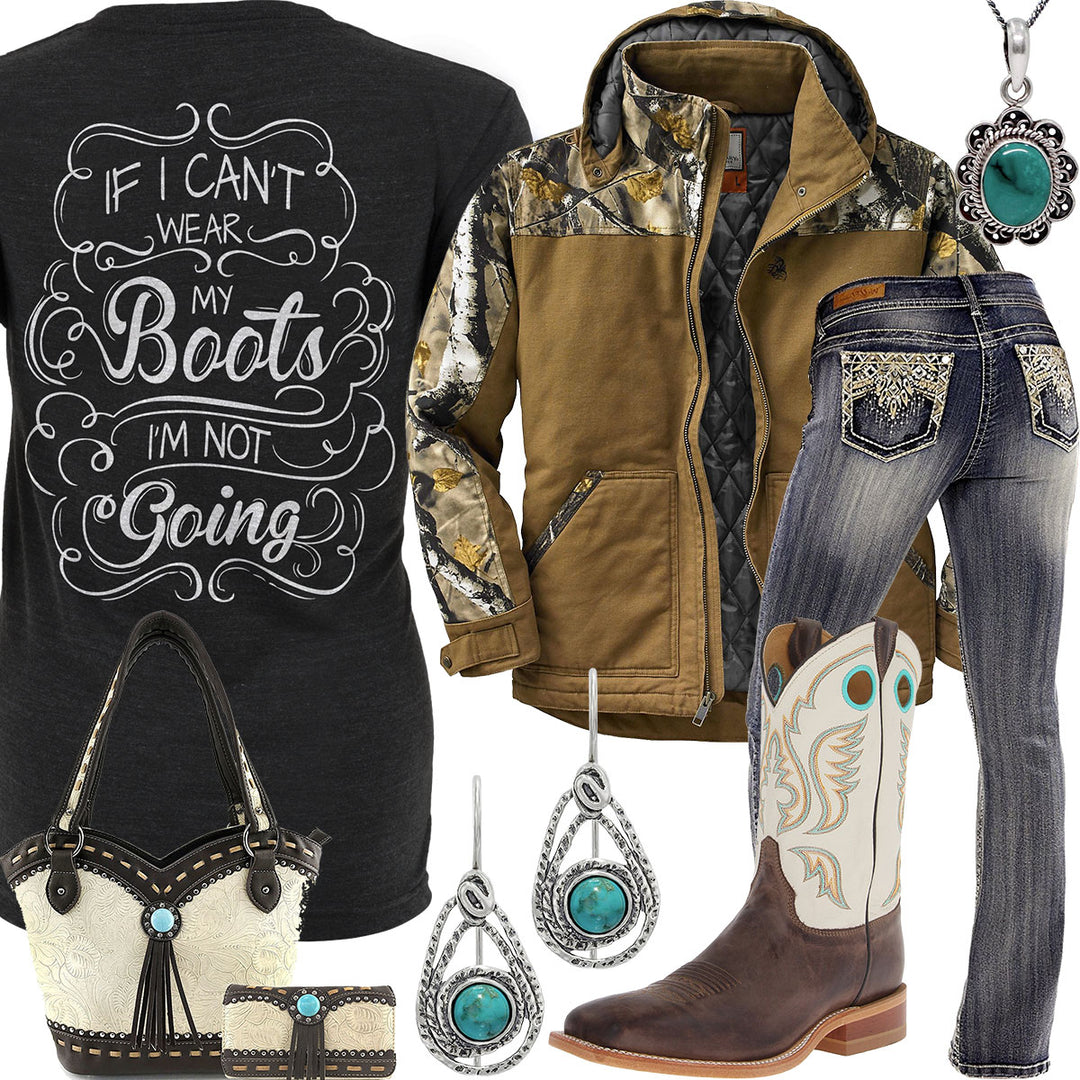 Wear My Boots Camo Workwear Jacket Outfit
