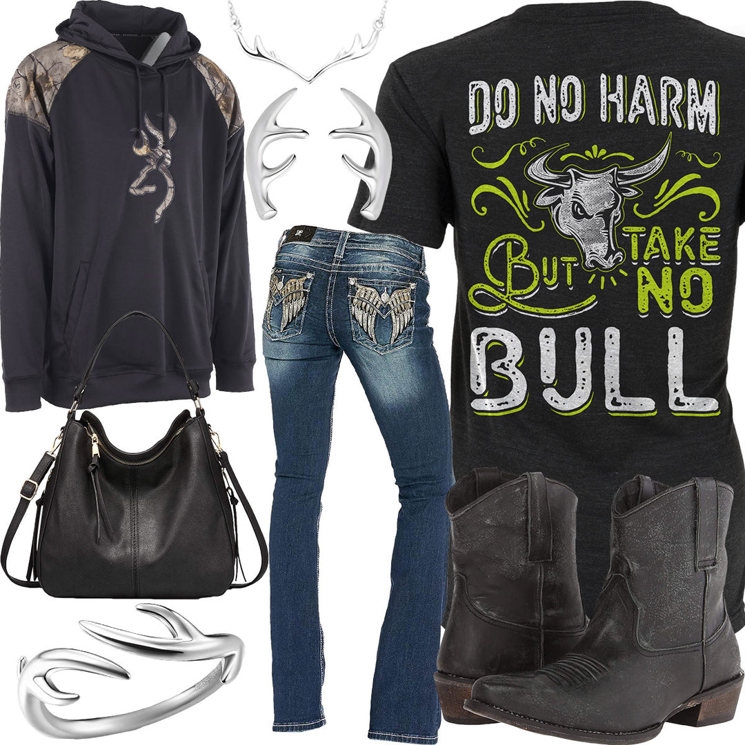 Take No Bull Browning Hoodie Outfit