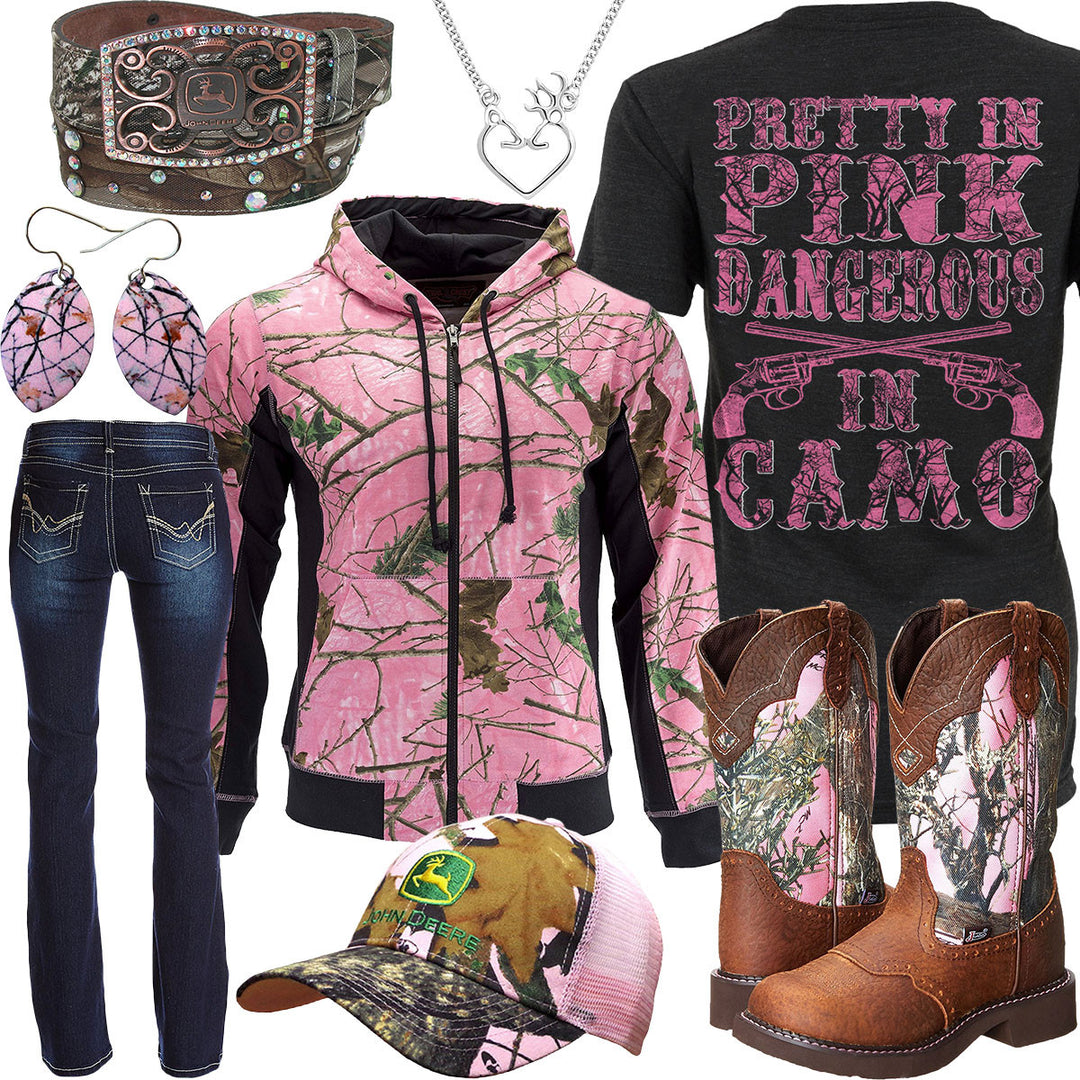 Dangerous In Camo Trail Crest Hoodie Outfit