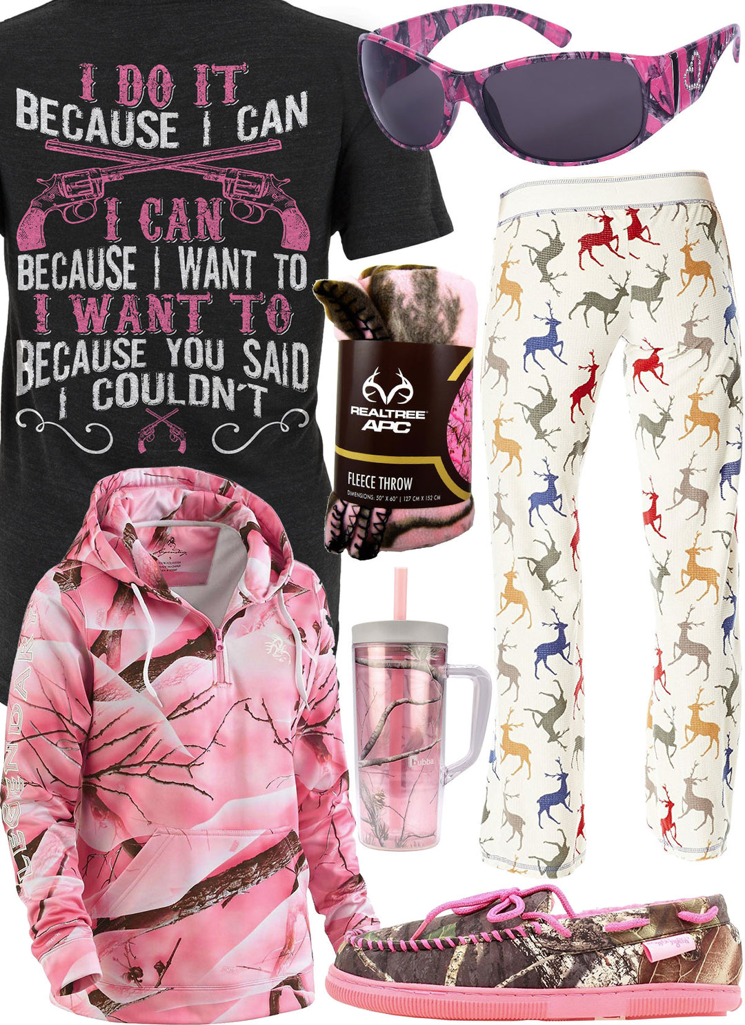 Because I Can Deer Lounge Pants Outfit