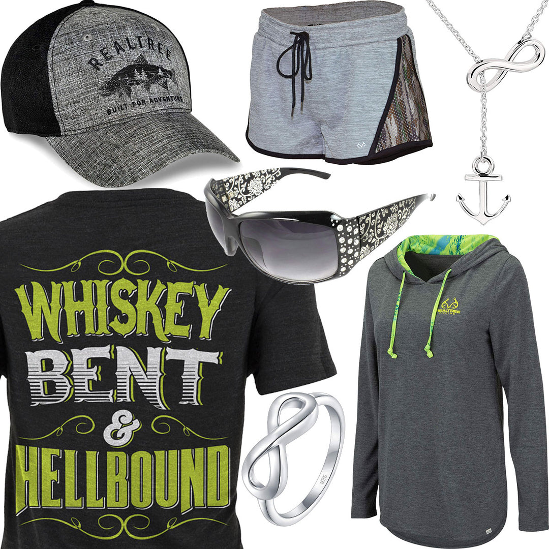 Whiskey Bent & Hellbound Realtree Shorts Outfit