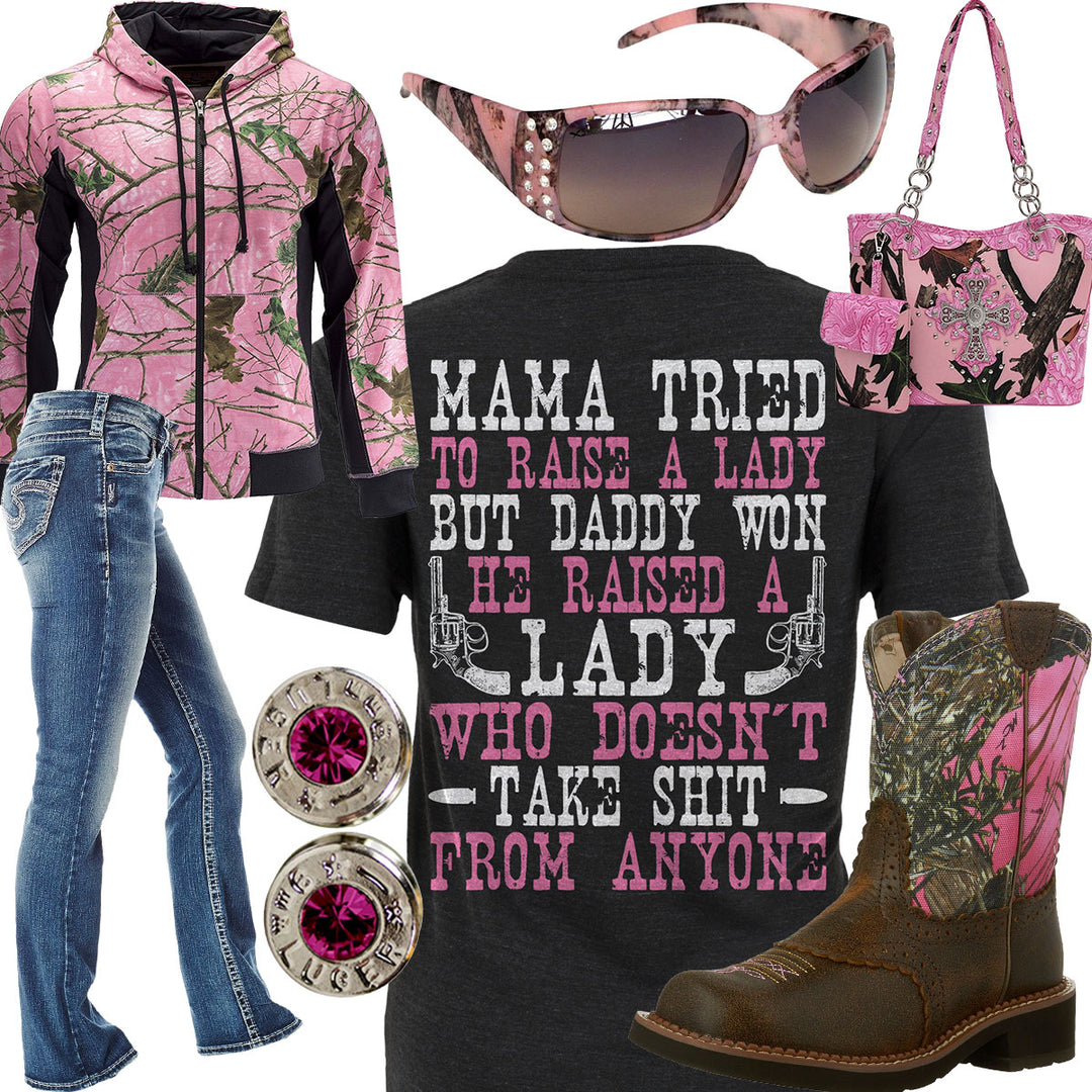 Mama Tried To Raise Zip Up Hoodie Outfit