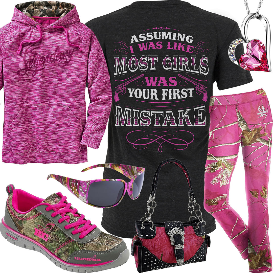 Your First Mistake Camo Yoga Pants Outfit