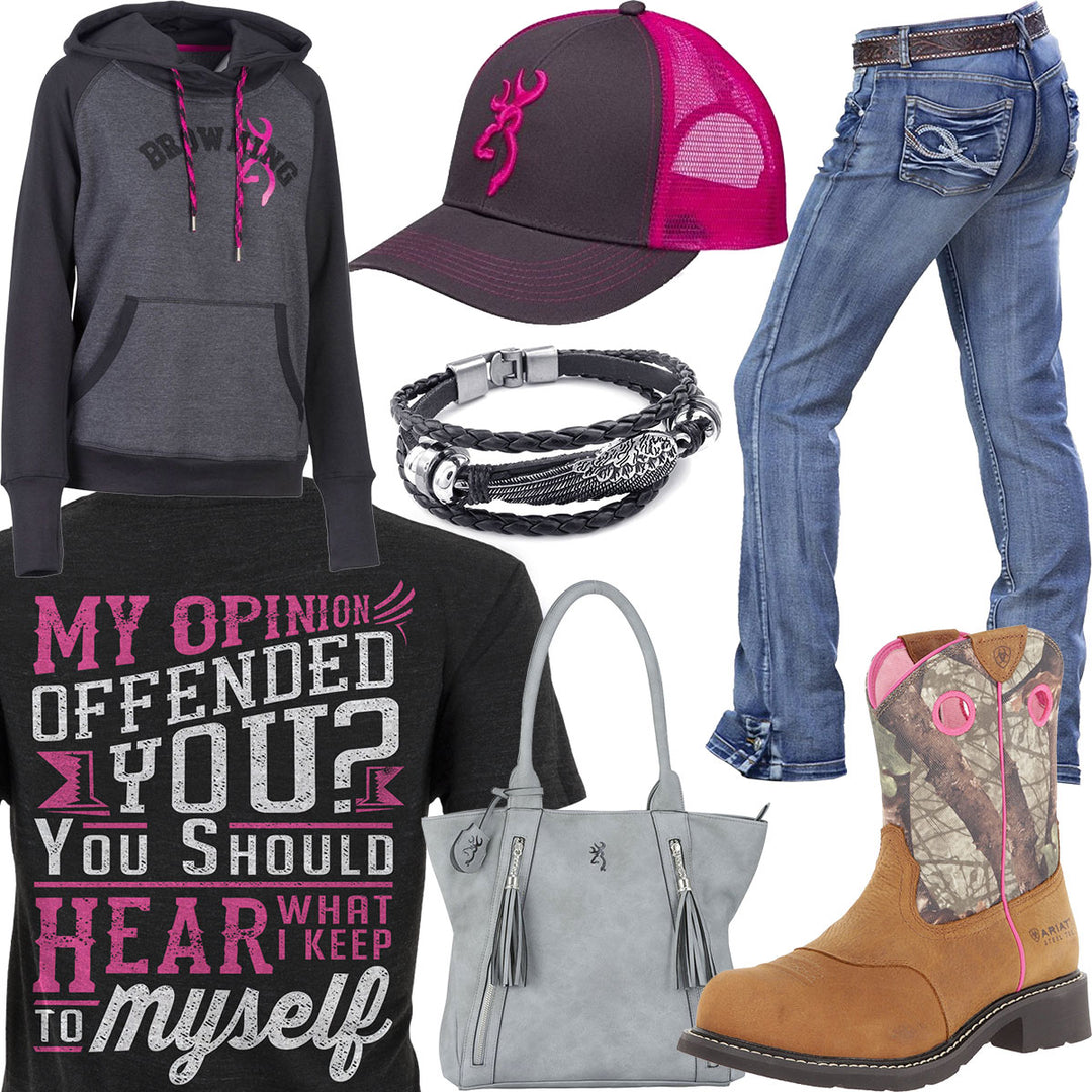 Keep To Myself Browning Hoodie Outfit