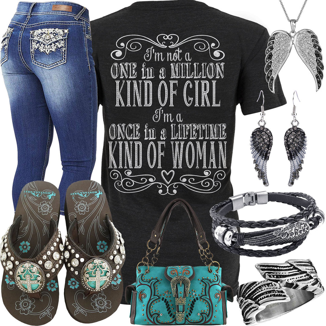 Once In A Lifetime Montana West Flip Flops Outfit