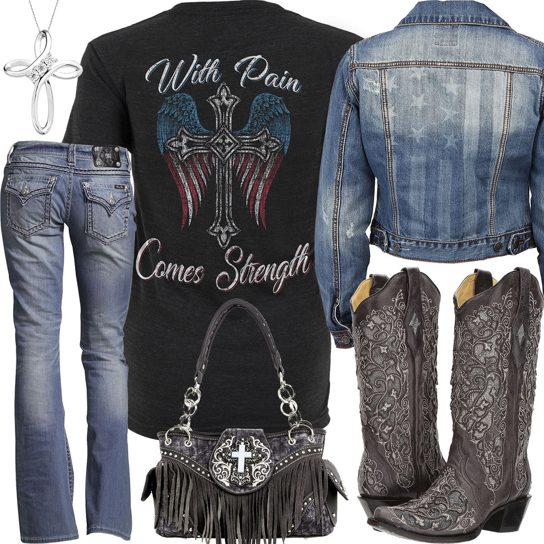 With Pain Comes Strength Outfit