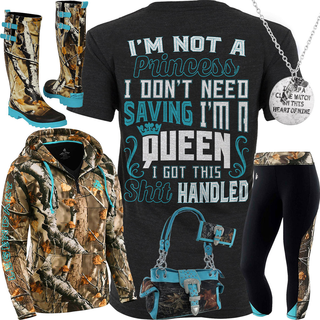 I'm Not A Princess Rain Boots Outfit