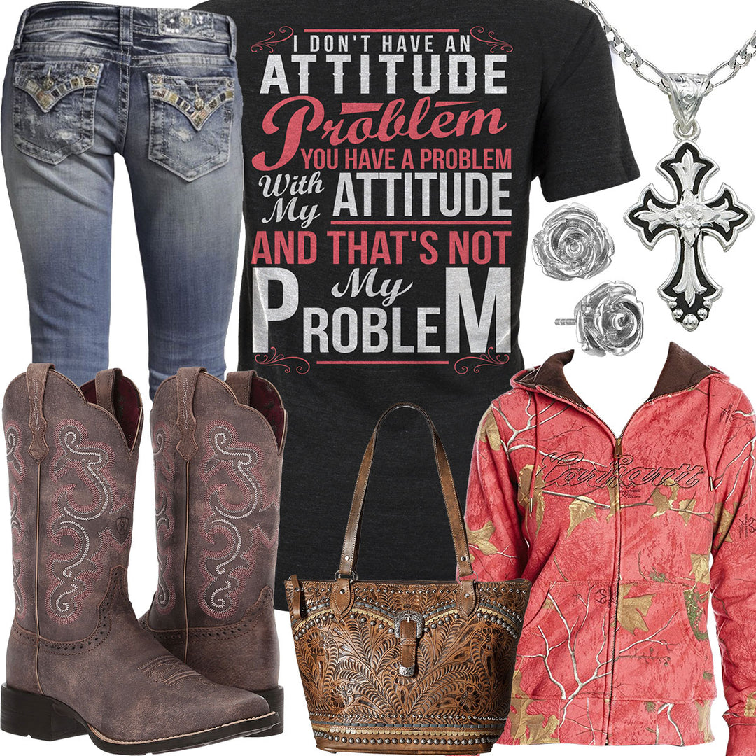 Not My Problem Carhartt Camo Hoodie Outfit