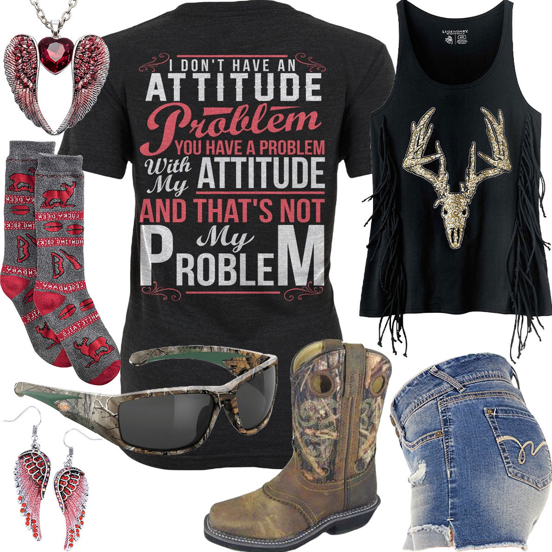 Not My Problem WallFlower Shorts Outfit