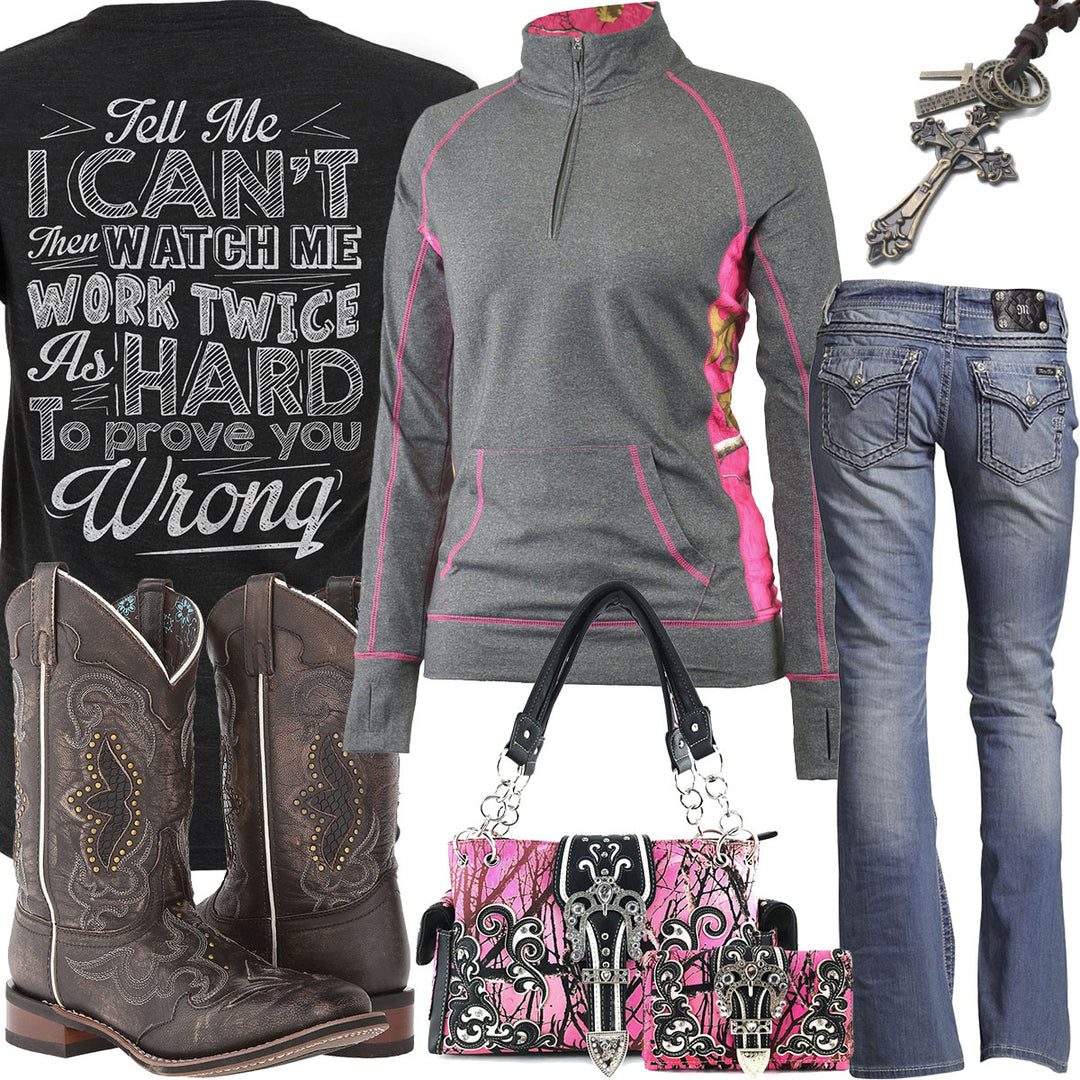 Prove You Wrong Realtree 1/4 Zip Shirt Outfit