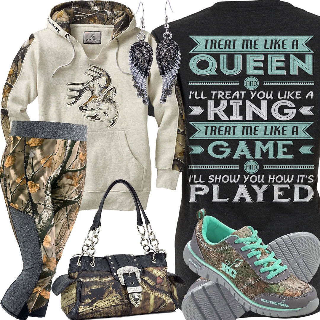 Like A Queen Camo Capri Pants Outfit