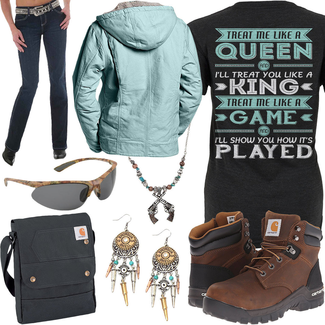 Like A Queen Shotgun Shell Drop Earrings Outfit