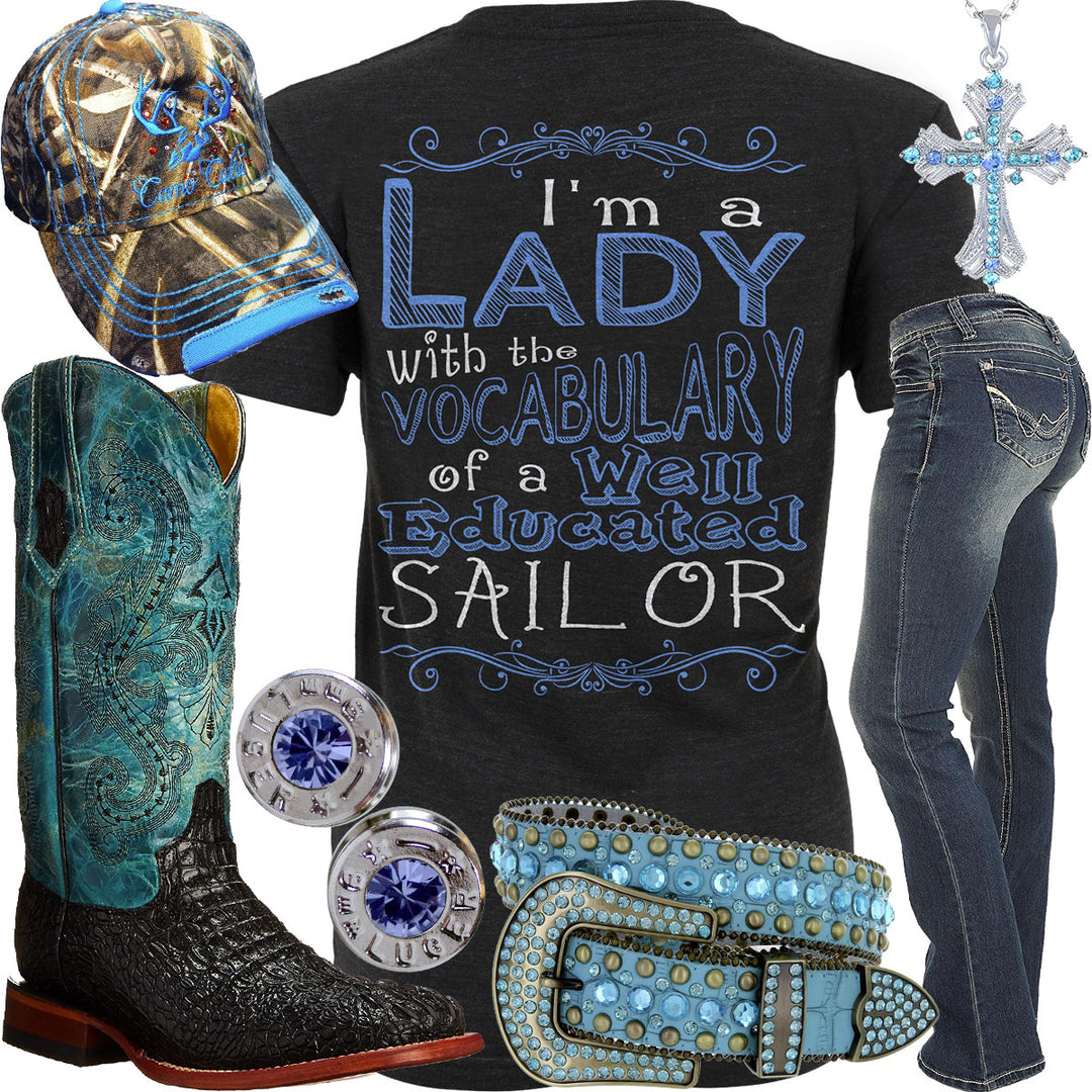 Educated Sailor Ferrini Boots Outfit