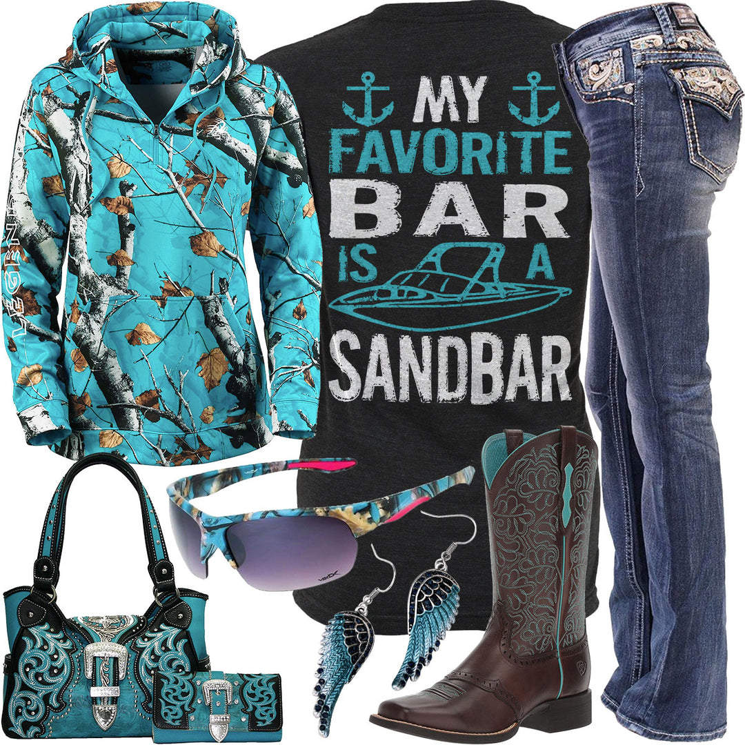 My Favorite Bar Angel Wings Earrings Outfit