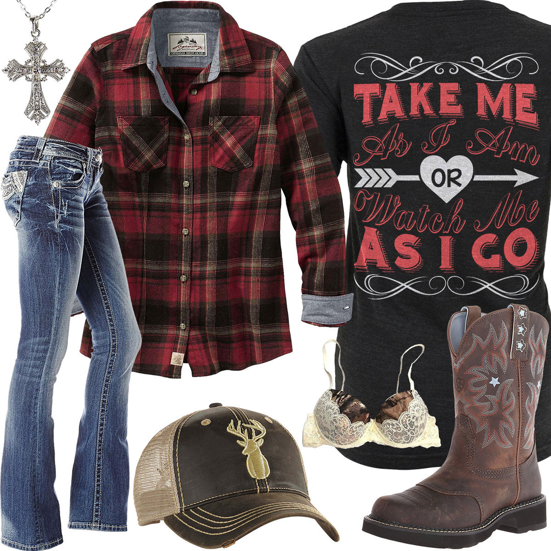 Take Me As I Am Camo Bra Outfit
