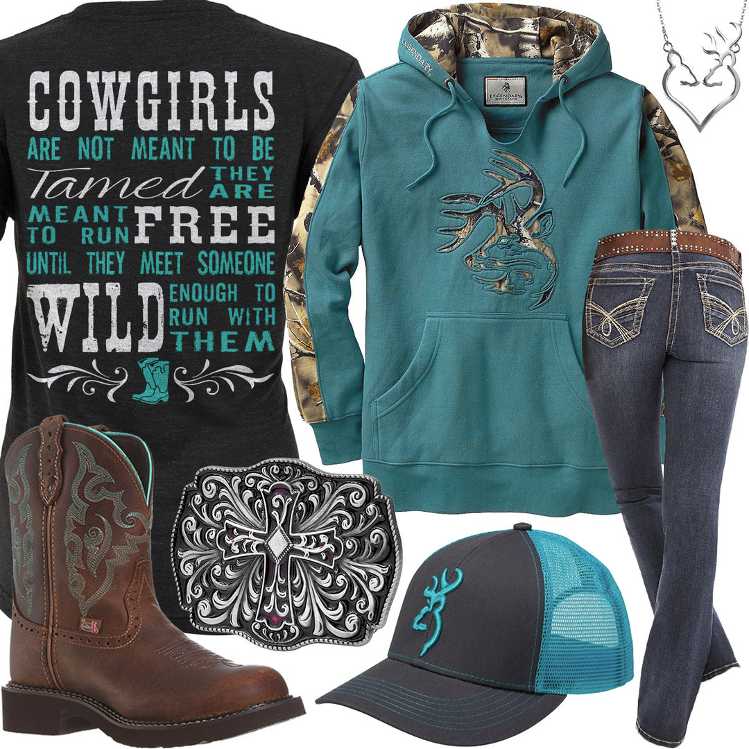 Meant To Be Tamed Cross Belt Buckle Outfit
