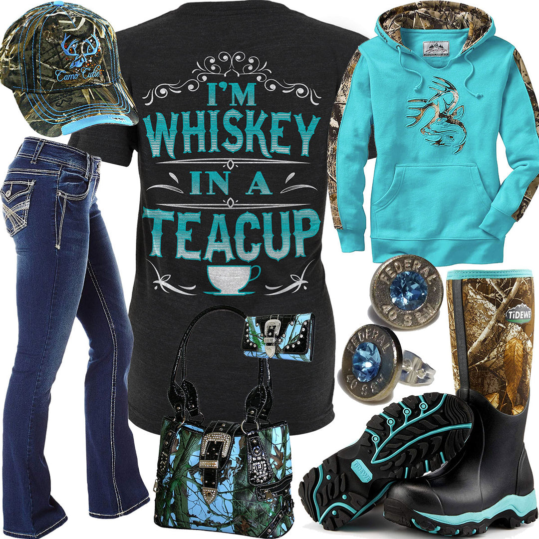 Whiskey In A Teacup Camo Cutie Cap Outfit