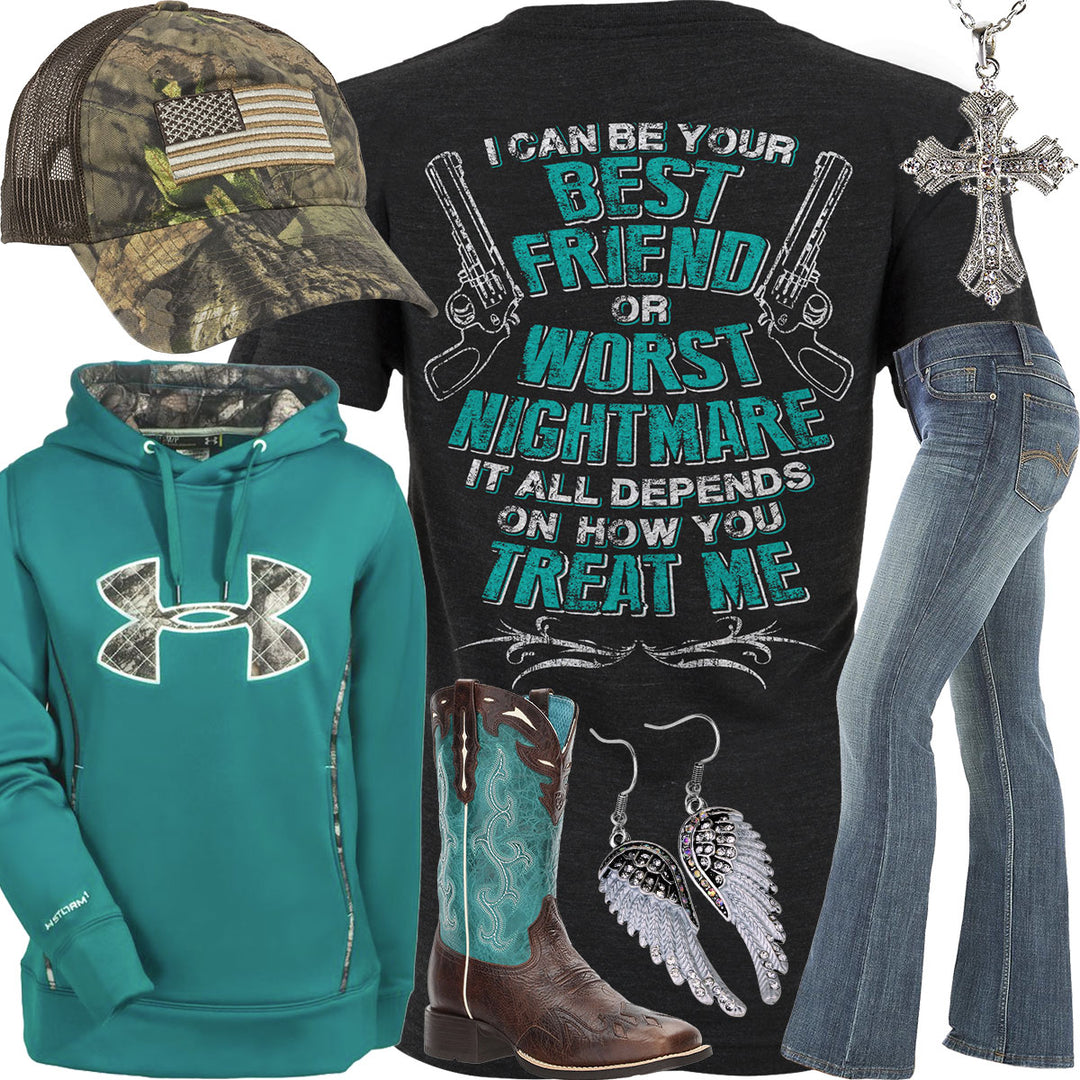 How You Treat Me Wrangler Jeans Outfit