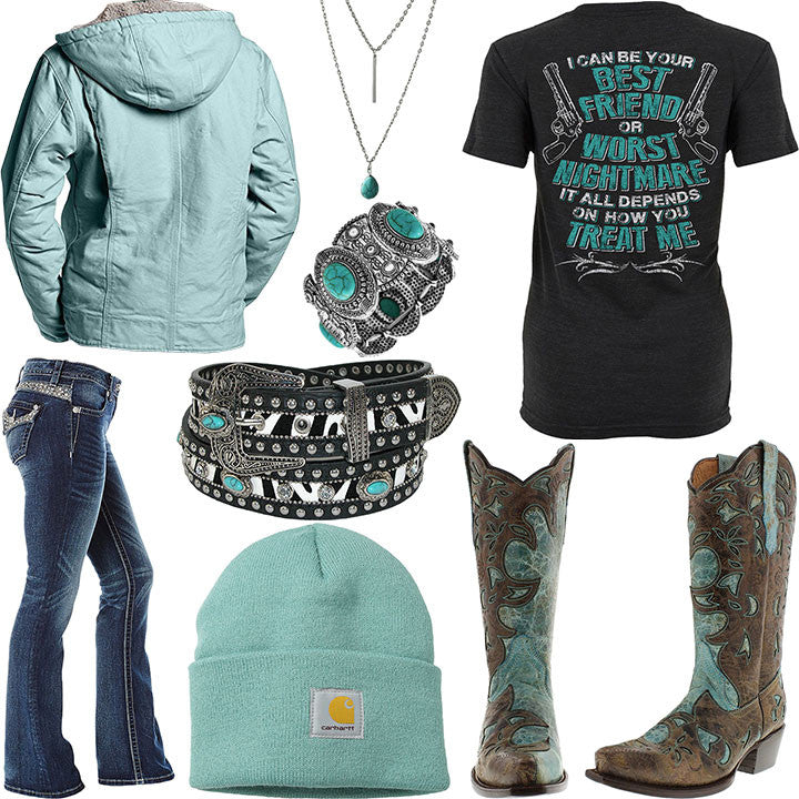 How You Treat Me Carhartt Jacket Outfit