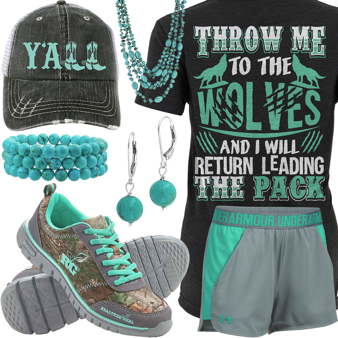 Throw Me To The Wolves Y'All Trucker Hat Outfit