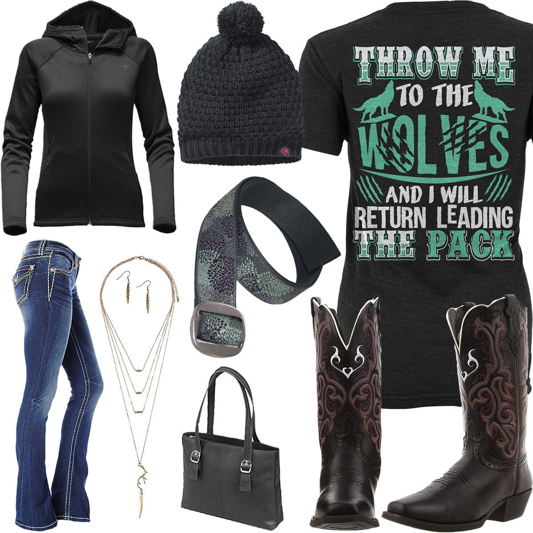 Leading The Pack North Face Hoodie Outfit