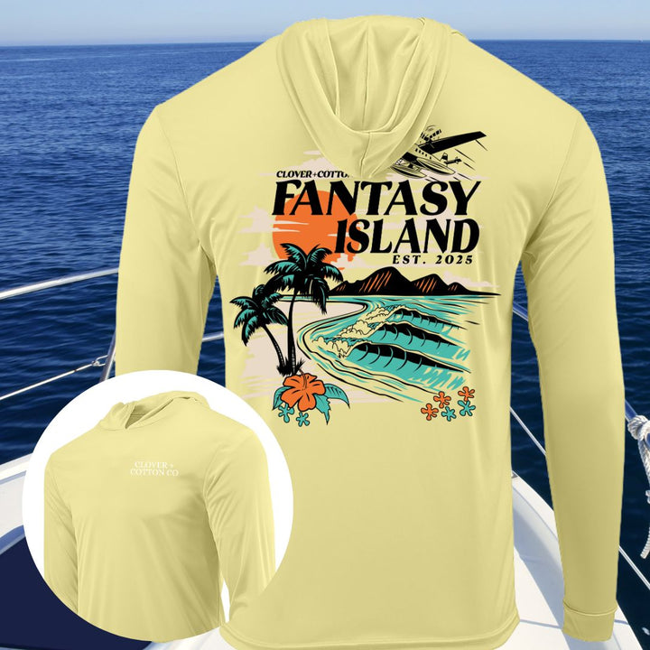 Fantasy Island UPF50+ Long Sleeve Hooded Tee