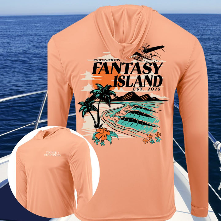 Fantasy Island UPF50+ Long Sleeve Hooded Tee