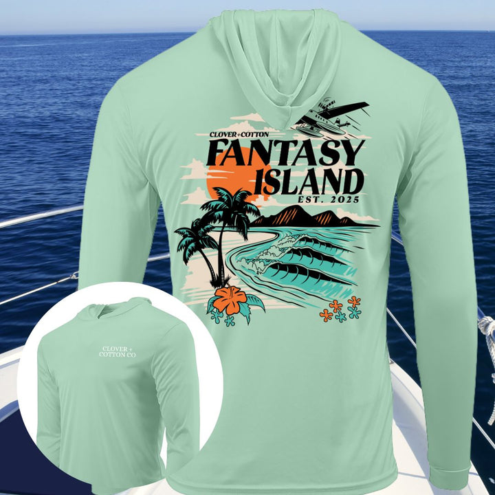 Fantasy Island UPF50+ Long Sleeve Hooded Tee