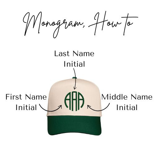 Monogram Snapback Hat