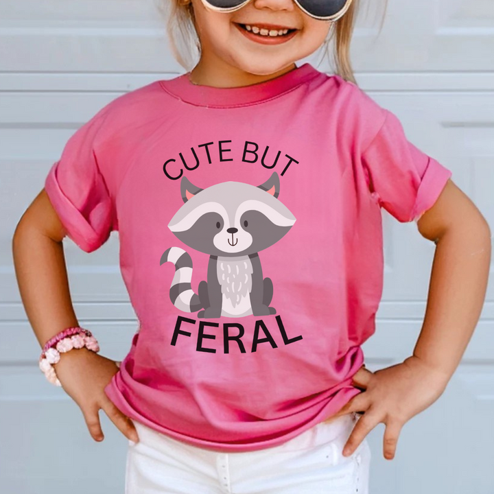 Cute But Feral Kids Tees