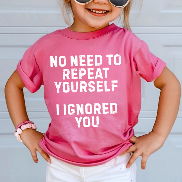 I Ignored You Kids Tees