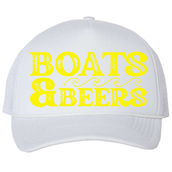 Boats & Beers Foam Snapback Hat