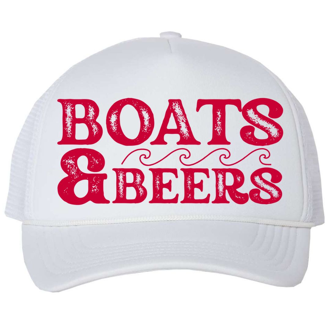 Boats & Beers Foam Snapback Hat