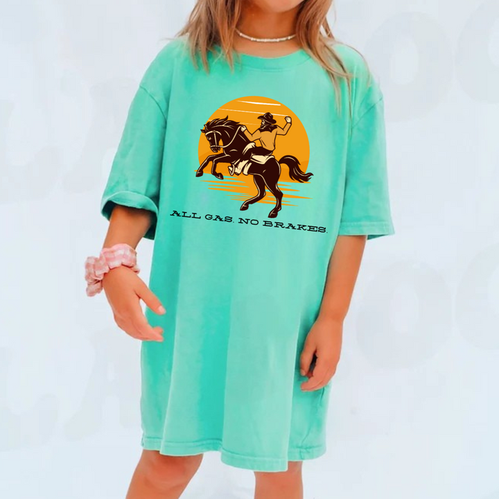All Gas No Brakes Kids Tees