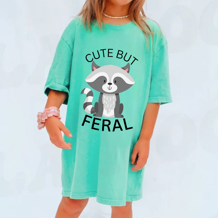 Cute But Feral Kids Tees