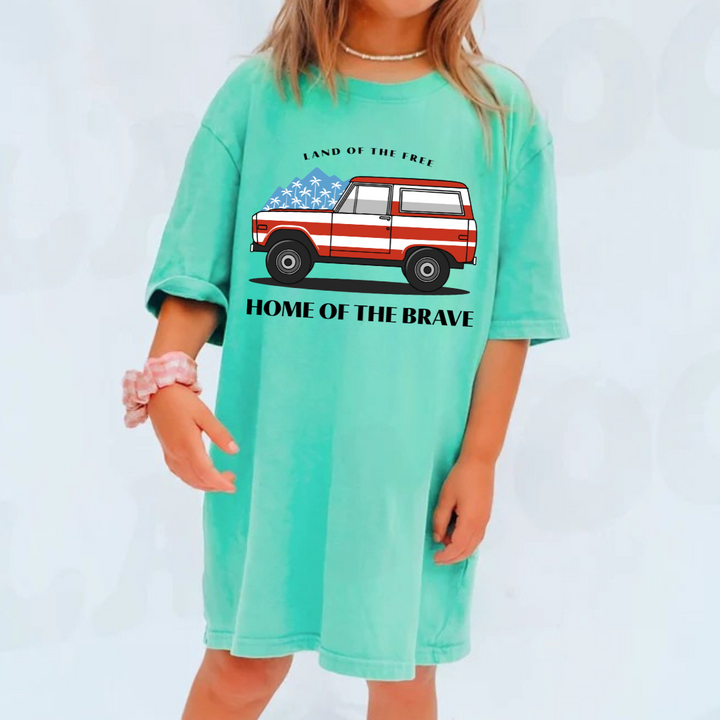 Home Of The Brave Kids Tees