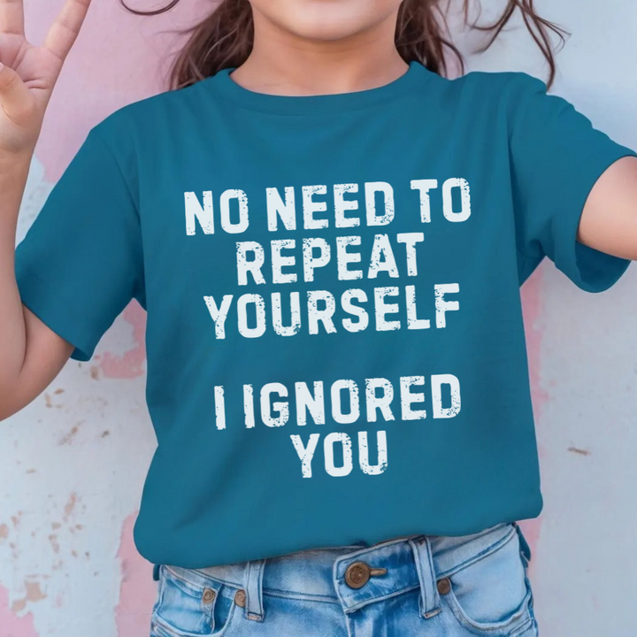 I Ignored You Kids Tees