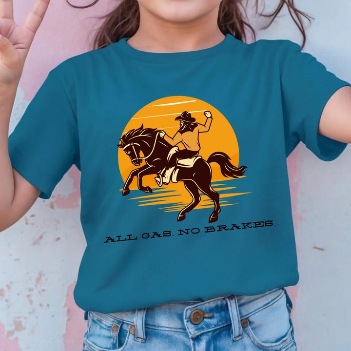 All Gas No Brakes Kids Tees
