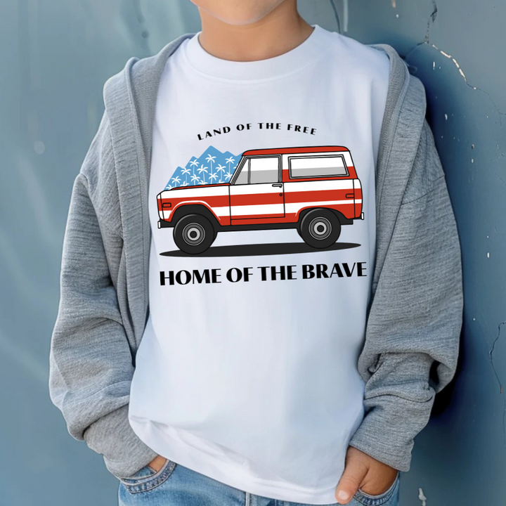 Home Of The Brave Kids Tees