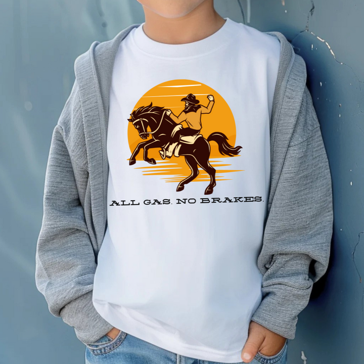 All Gas No Brakes Kids Tees