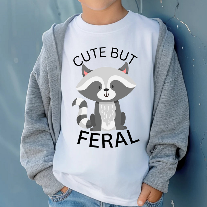 Cute But Feral Kids Tees