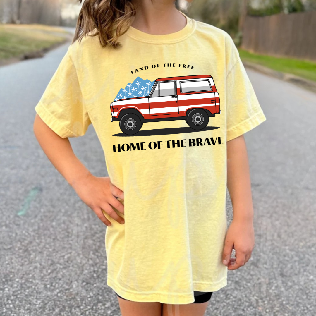 Home Of The Brave Kids Tees